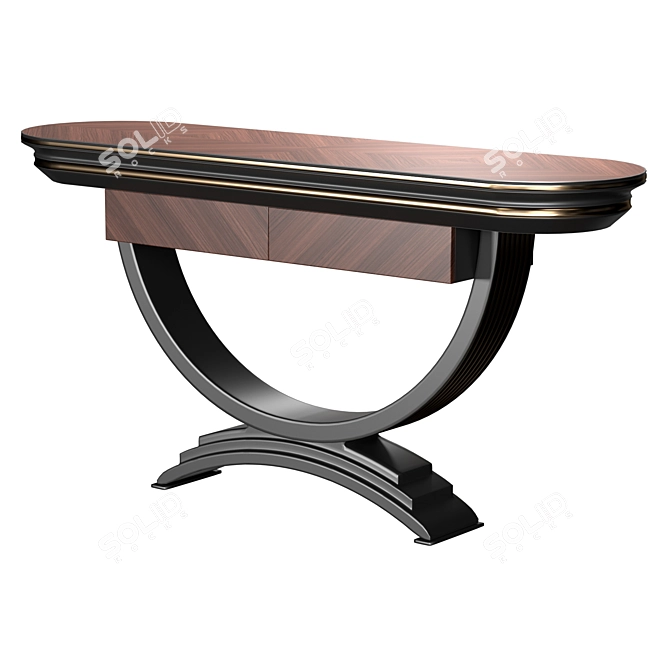 Elegant Oliver Collection Console - Art OL24 3D model image 4