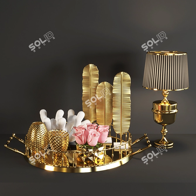 Golden Touch - Luxe Home Decor 3D model image 1