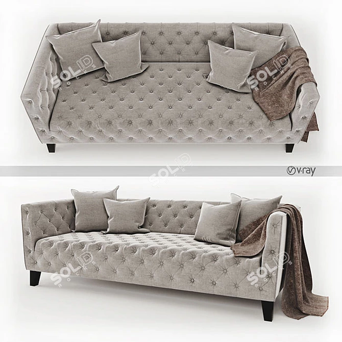 Luxury Eichholtz Jason Sofa 3D model image 1