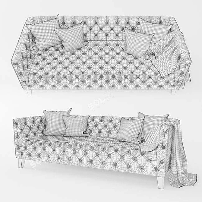 Luxury Eichholtz Jason Sofa 3D model image 3