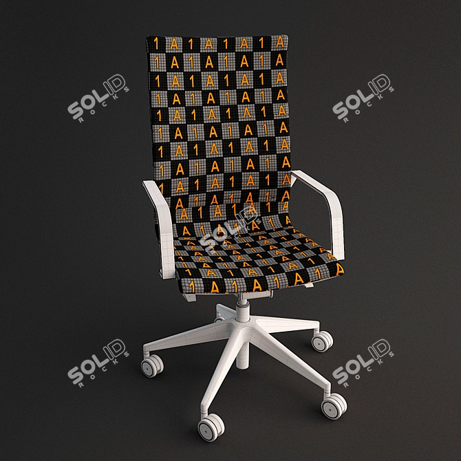 Kastel Kruna Office Chair: Elegant, Ergonomic, and Efficient. 3D model image 2