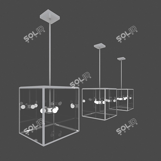 Modern LED Ceiling Light: Stylish Illumination Solution 3D model image 1