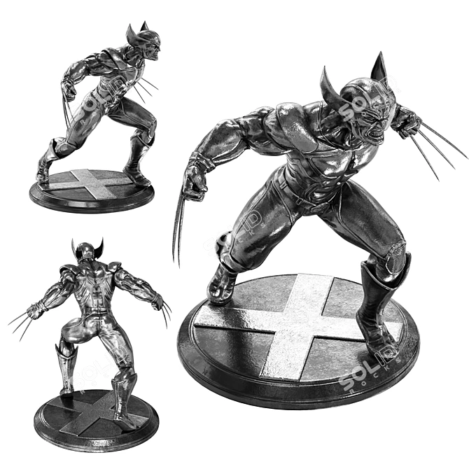 Mighty Wolverine Duel Pack 3D model image 1