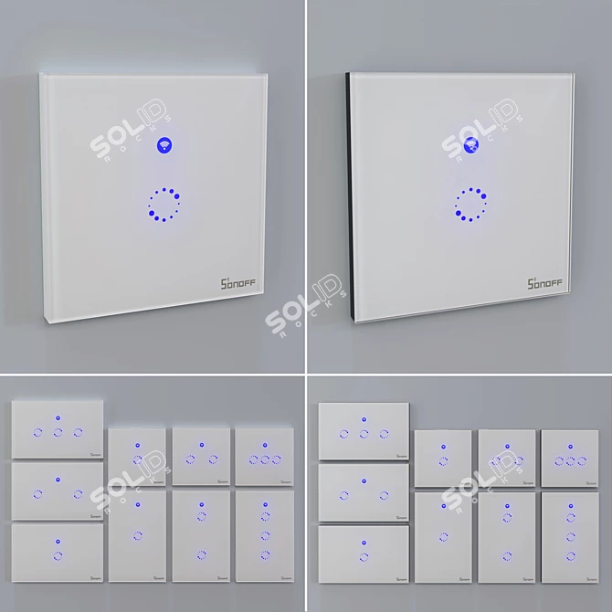 Smart WiFi Light Switch Sonoff 3D model image 1