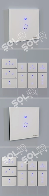 Smart WiFi Light Switch Sonoff 3D model image 2