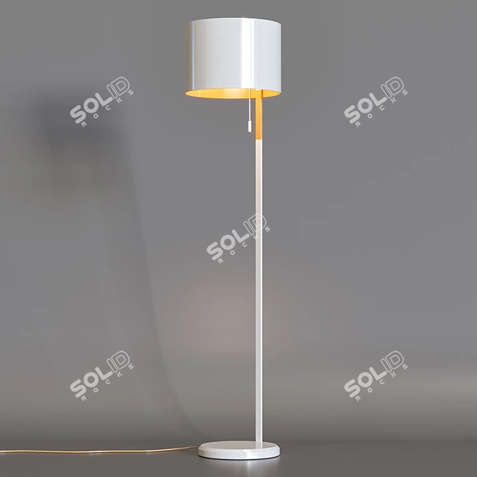 Sleek Trio Landor Floor Lamp 3D model image 1