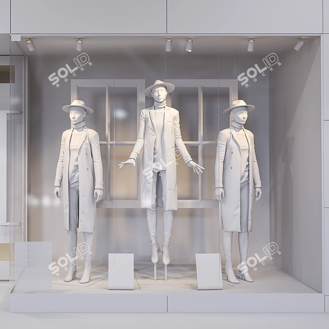 Vray 3.2+ 3DS Max Compatible Mannequin Shop 3D model image 3