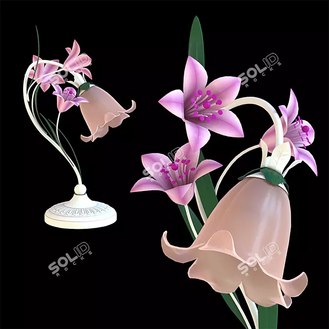 Title: Exquisite Decor Table Lamp 3D model image 1