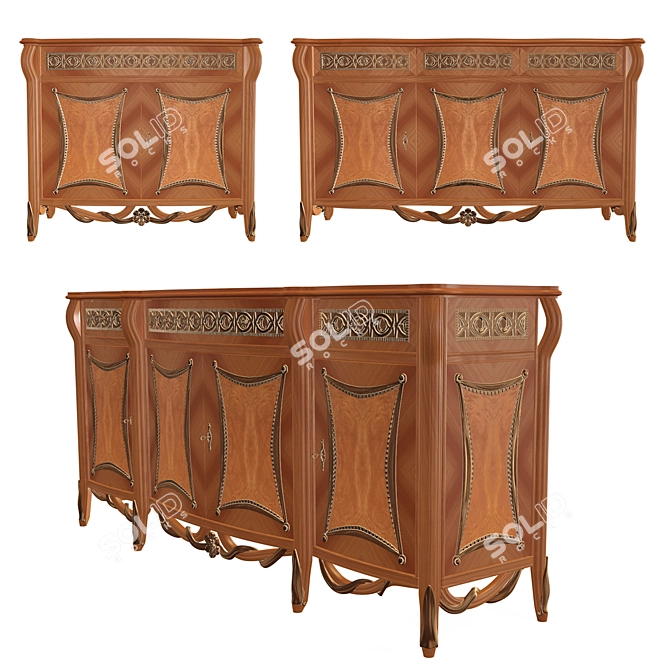 Rampoldi Opera Sideboards: Italian Craftsmanship & Elegance 3D model image 1