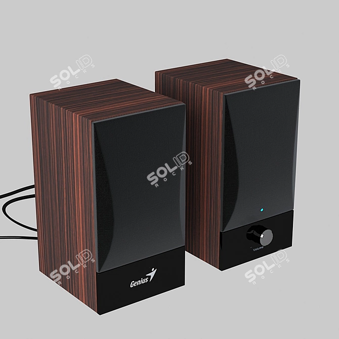 Budget Speaker Excellence: Genius SP-HF360B 3D model image 1