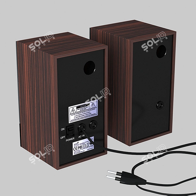 Budget Speaker Excellence: Genius SP-HF360B 3D model image 3