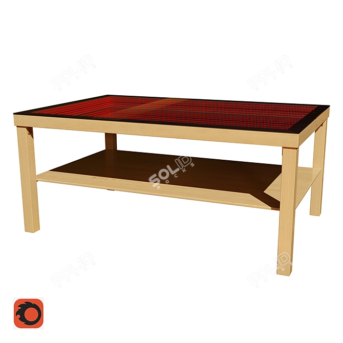 Sleek Designer Coffee Table 3D model image 1