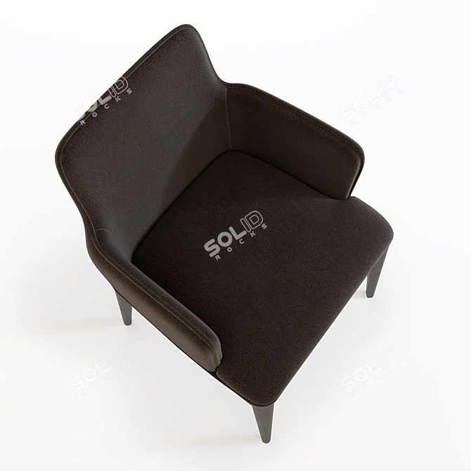 Potocco Candy Chair: Modern Elegance in Every Pixel 3D model image 3