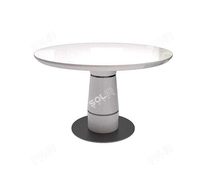 Foldable Aero Solomon Round Table 3D model image 1