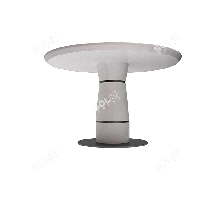 Foldable Aero Solomon Round Table 3D model image 2