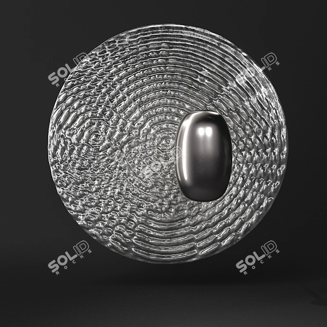 Elegant Droplet Mini Lamp 3D model image 1