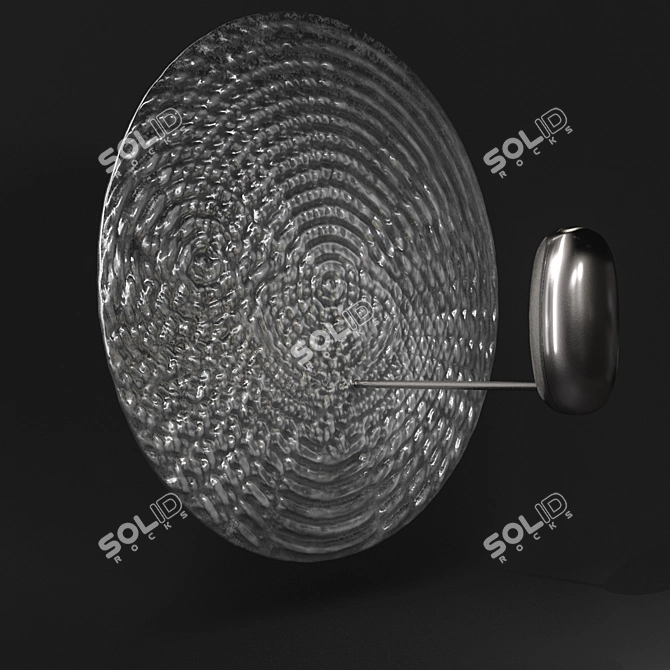 Elegant Droplet Mini Lamp 3D model image 2