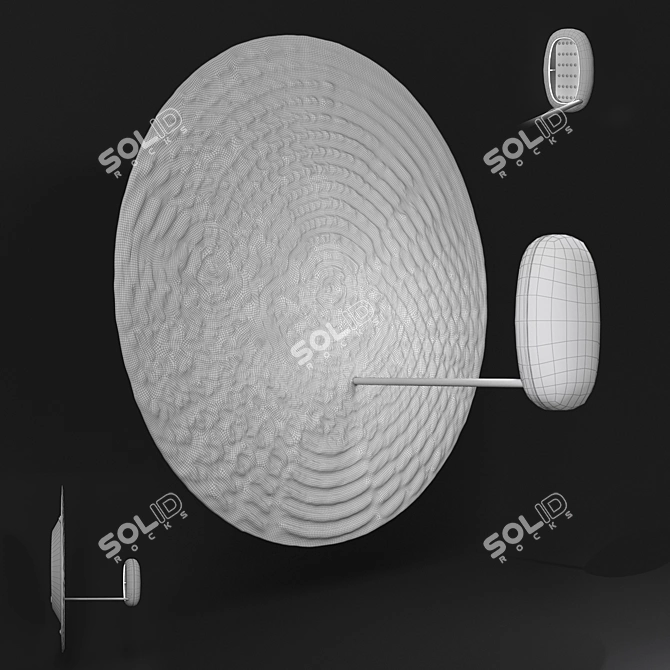 Elegant Droplet Mini Lamp 3D model image 3