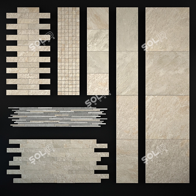 Italon Climb Rope: Versatile Decor & Tile Collection 3D model image 2