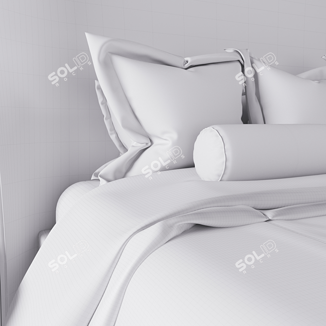 Echo Bed: Stylish Dorya Y.3000180 3D model image 3