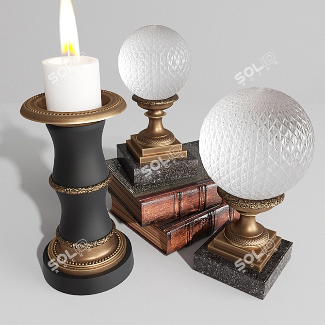 Elegant Eichholtz Decor Set 3D model image 3