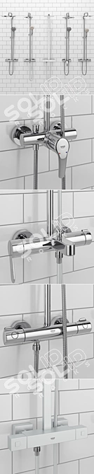 Grohe Euphoria Set 34: Ultimate Shower Experience 3D model image 2