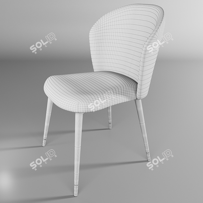 Volante Dining Chair: Versatile and Stylish 3D model image 2