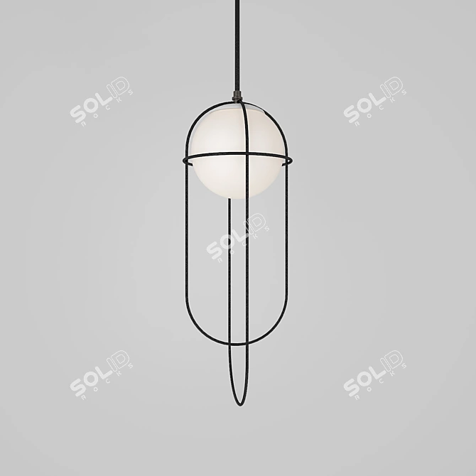 Modern Pendant Lamp Lampatron Ascent 3D model image 1