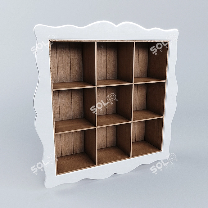 Flai Bookshelf: Stylish and Spacious 3D model image 1