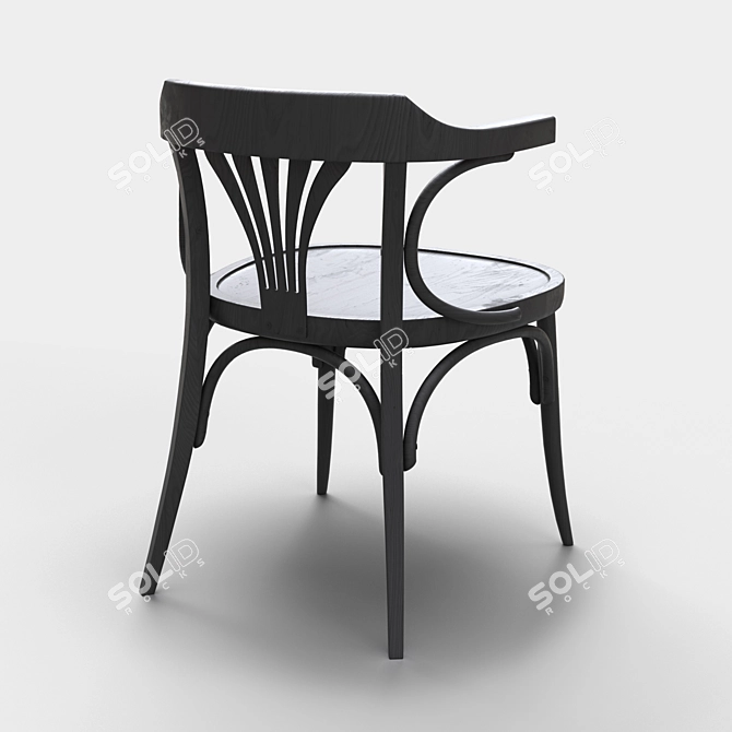 Classic Thonet Chair | Elegant Design 3D model image 2