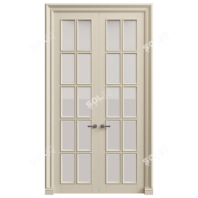 Elegant Classic Interior Doors 3D model image 1