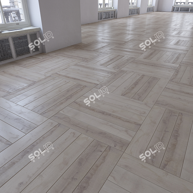 Versatile Laminate Flooring Kit: 4 Layout Options 3D model image 3