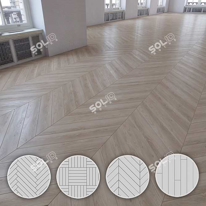 Versatile Laminate Flooring Kit 3D model image 1