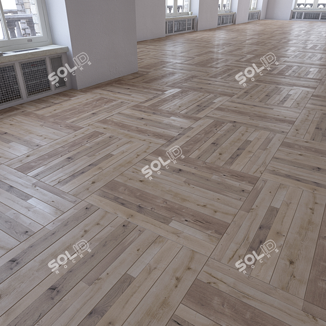 Versatile Laminate Flooring Set 3D model image 2