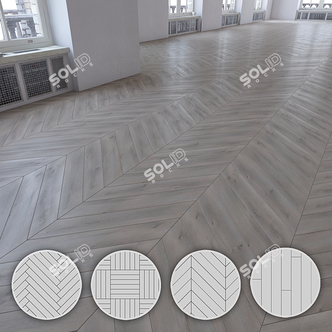 Title: Versatile Laminate Flooring Kit 3D model image 1