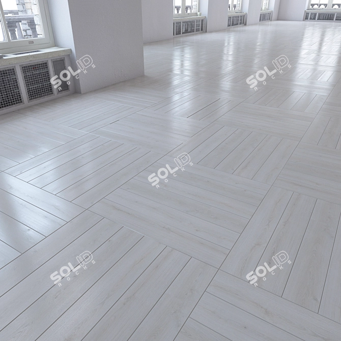 Versatile Laminate Flooring Set 3D model image 2