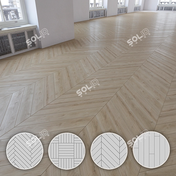 Versatile Laminate Flooring Kit 3D model image 1