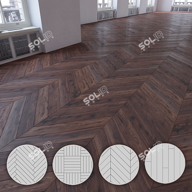 Versatile Laminate Flooring Kit 3D model image 1