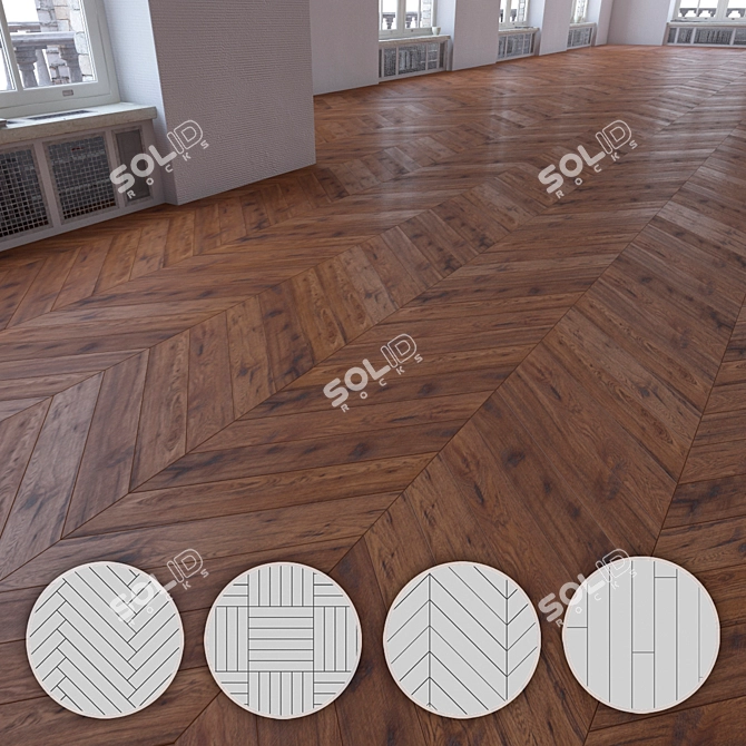 Versatile Laminate Flooring Kit 3D model image 3