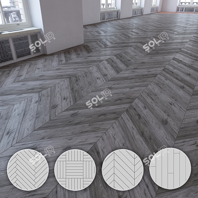 Title: Versatile Laminate Flooring Kit 3D model image 1