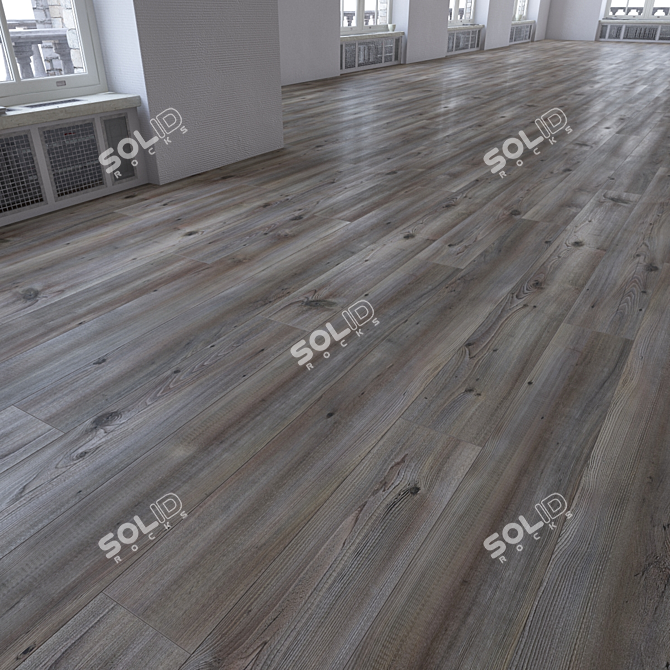 Versatile Laminate Flooring Set 3D model image 3