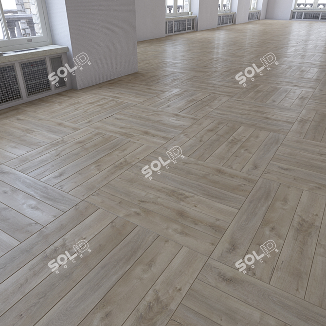 Versatile Laminate Flooring Set 3D model image 2