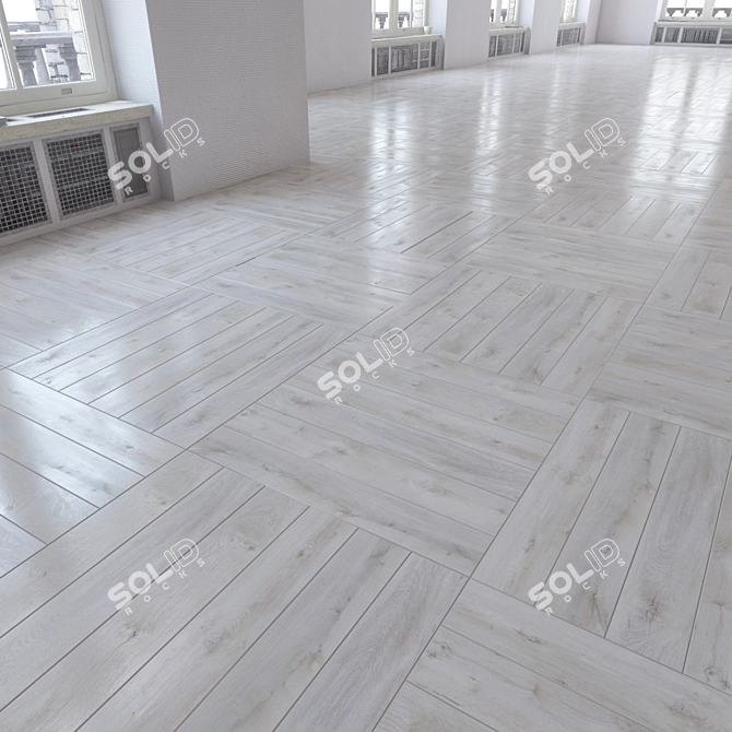 Versatile Laminate Flooring Set - Realistic Textures 3D model image 2