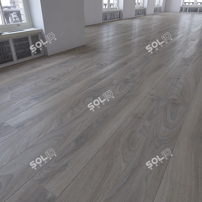 Versatile Wood Plank Flooring 3D model image 3