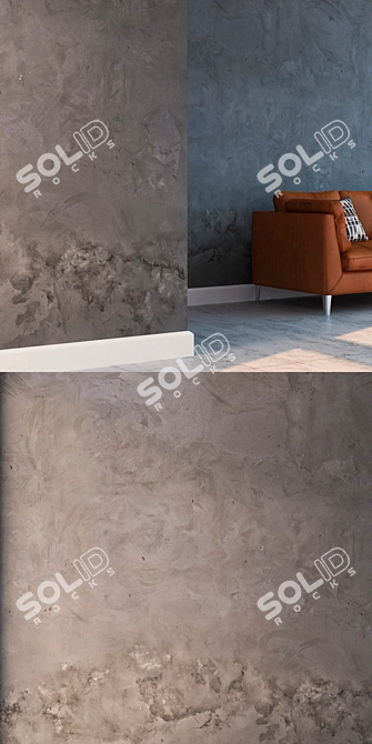 Title: Seamless Stucco Texture Kit 3D model image 3