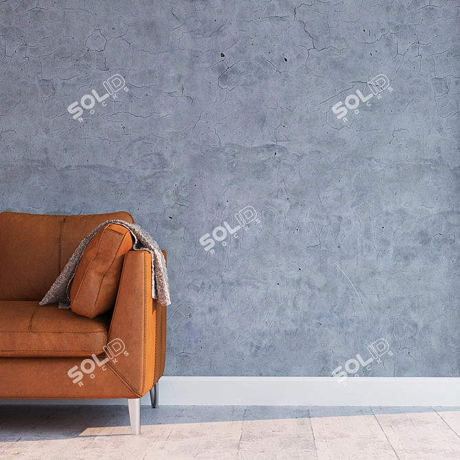 Seamless High Detail Stucco Texture 3D model image 2