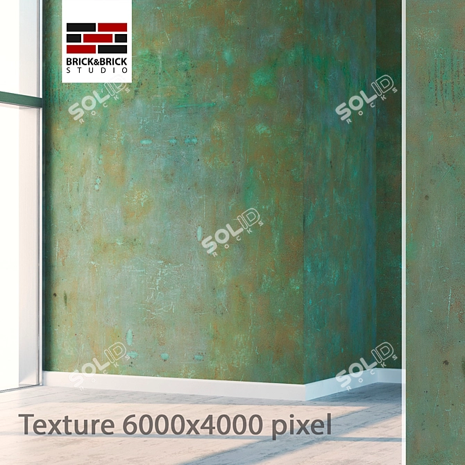 Seamless Metal Texture: High Detail & Vray Material 3D model image 1