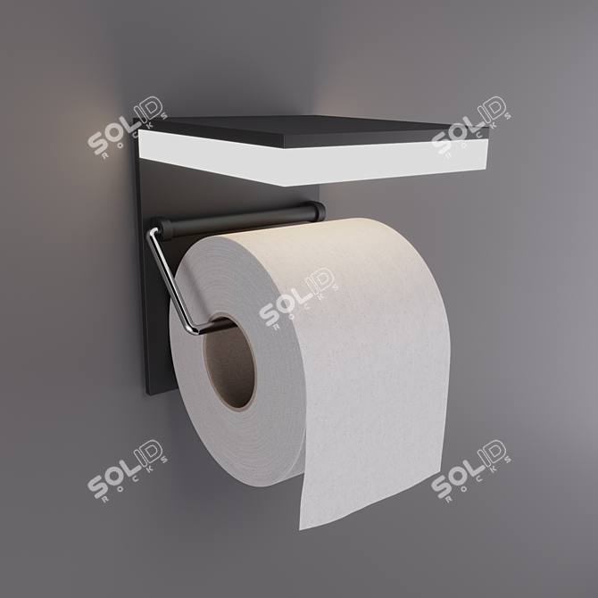 Dusk Dark L-Hop Toilet Holder 3D model image 1