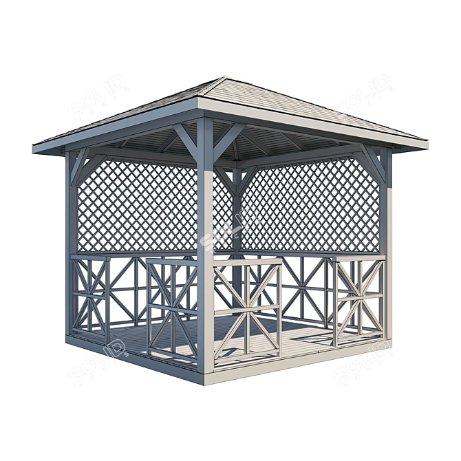 Arbor Garden No.8 - Elegant and Multitextured Outdoor Décor 3D model image 2