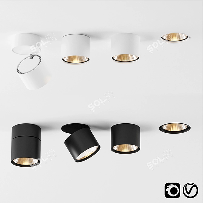 Sleek and Versatile: Hoy Lighting Collection 3D model image 1